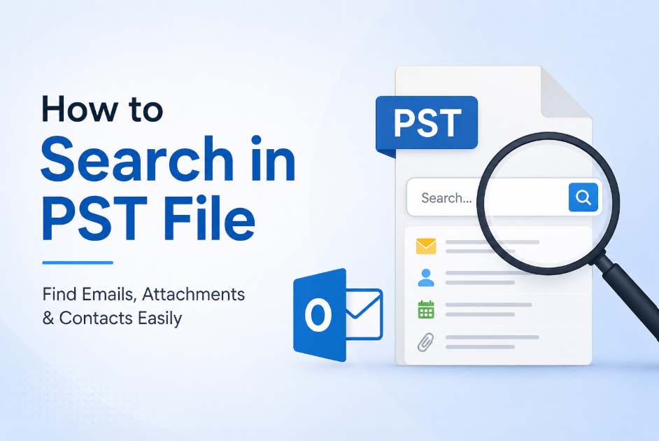 how to search in pst file
