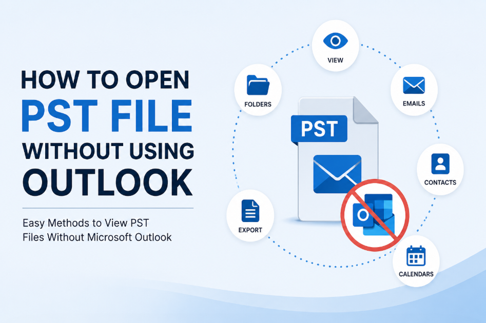 open pst file without outlook